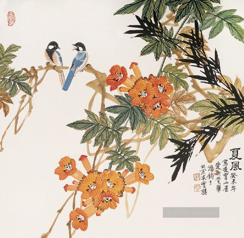 Zwei Vögel Kunst Chinesische Ölgemälde